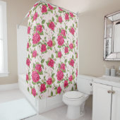 Floral Pattern Douchegordijn (In situ)