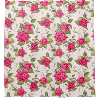 Floral Pattern Douchegordijn