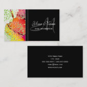 Floral Pattern en Waterverf Abstract schilderen Visitekaartje (Voorkant / Achterkant)