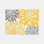 Floral Pattern Fleece Deken (Voorkant (Horizontaal))