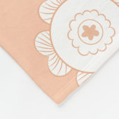 Floral Pattern Fleece Deken (Hoek)