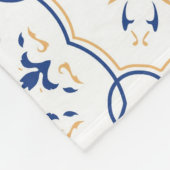 Floral Pattern Fleece Deken (Hoek)