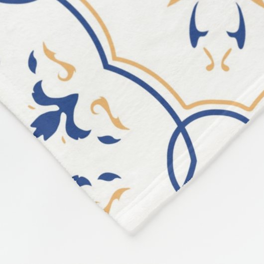 Floral Pattern Fleece Deken (Hoek)