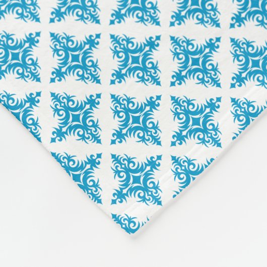 Floral Pattern Fleece Deken (Hoek)