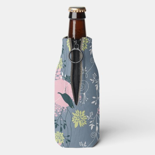 Floral Pattern Flesjeskoeler (Fles Achterkant)