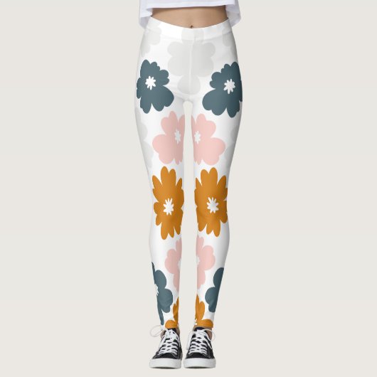 Floral Pattern Flowers Leggings (Voorkant)