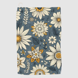  Floral Pattern Golfhanddoek