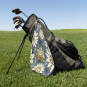 Floral Pattern Golfhanddoek (Groen)