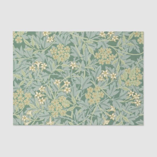 Floral Pattern Green Tissue Paper William Morris Tissuepapier (Voorkant)