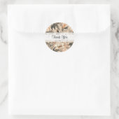 Floral Pattern Hartelijk dank voor uw ronde Stick Ronde Sticker (Tas)