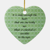 Floral Pattern Heart Ornament (Achterkant)