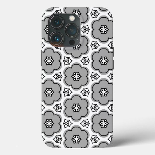 Floral Pattern Hoesje-Mate iPhone Case (Achterkant)