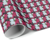 Floral Pattern Holiday Cadeaupapier (Rol Hoek)