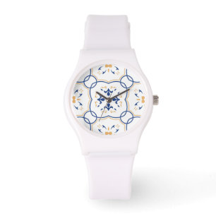 Floral Pattern Horloge