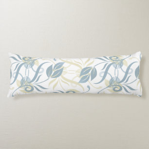 Floral Pattern in Slate Blue Lichaamskussen