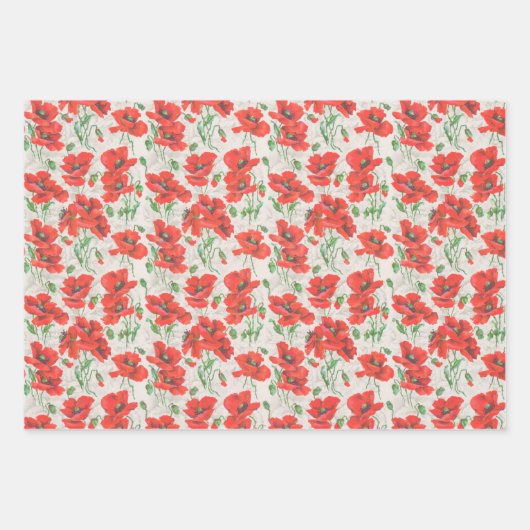Floral Pattern Inpakpapier Vel (Voorkant 2)