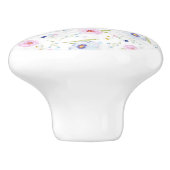 Floral Pattern Keramische Knop (Zijkant)