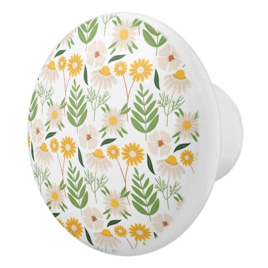 Floral Pattern Keramische Knop (Rechts)