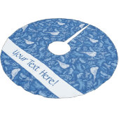 Floral Pattern Kerstboom Rok (Gekanteld)