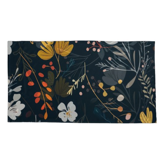 Floral Pattern King Kussensloop (Achterkant)