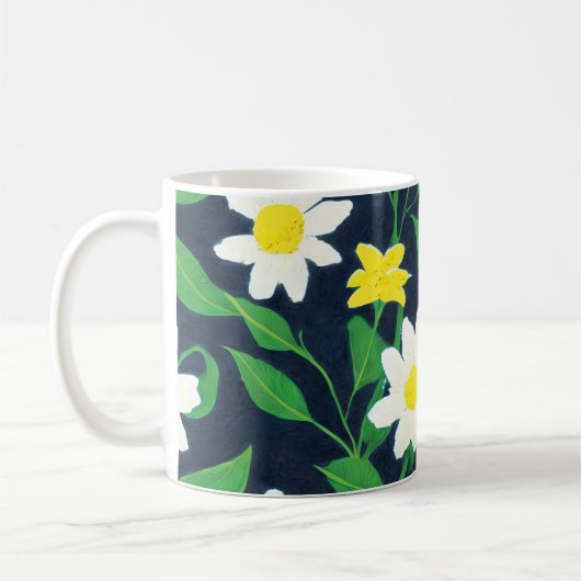 Floral Pattern Koffiemok (Links)