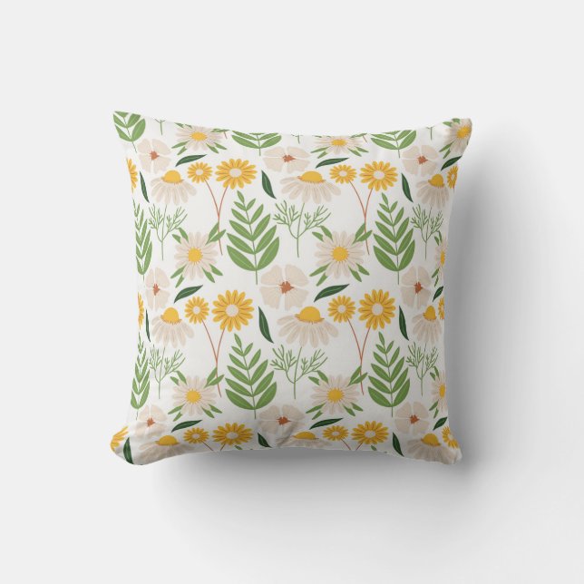 Floral Pattern Kussen (Voorkant)