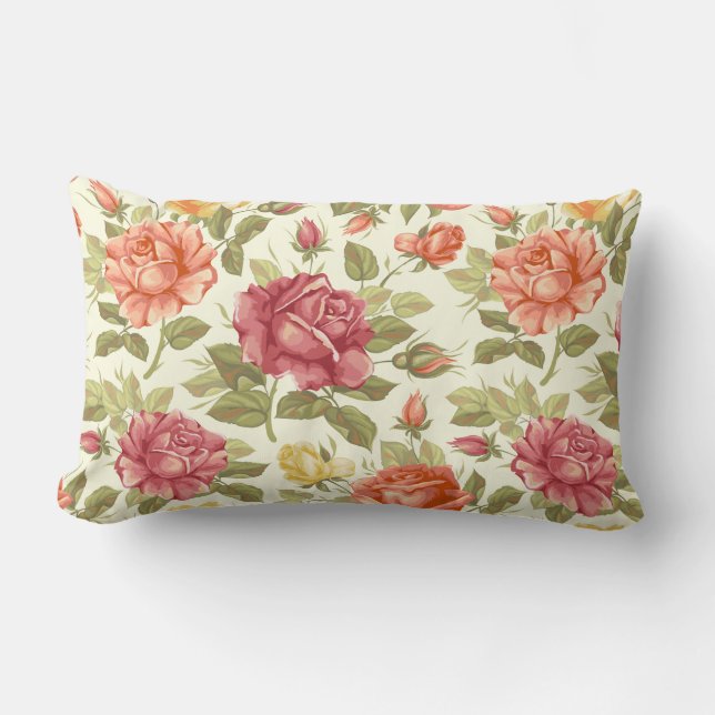 Floral Pattern Kussen (Voorkant)