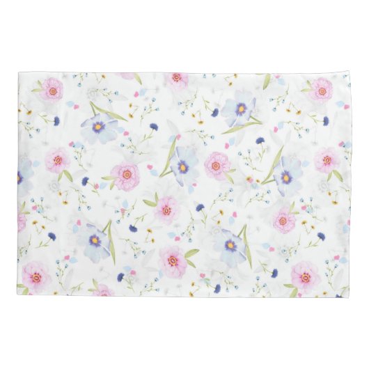 Floral Pattern Kussensloop (Achterkant)