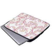 Floral Pattern Laptop Sleeve – Modern Aesthetic Pr (Voorkant onderkant)