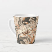 Floral Pattern Latte Mok (Linkerhoek)