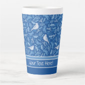 Floral Pattern Latte Mok (Voorkant)