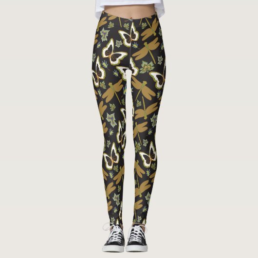  Floral Pattern Leggings (Voorkant)