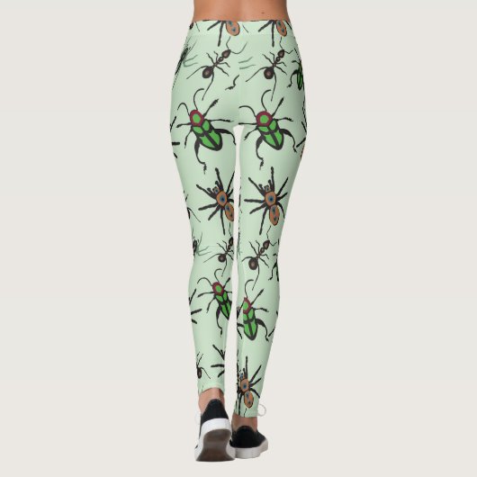  Floral Pattern Leggings (Achterkant)
