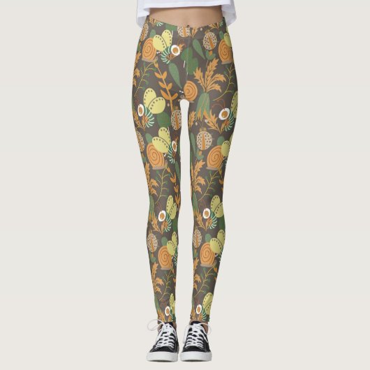 Floral Pattern Leggings (Voorkant)