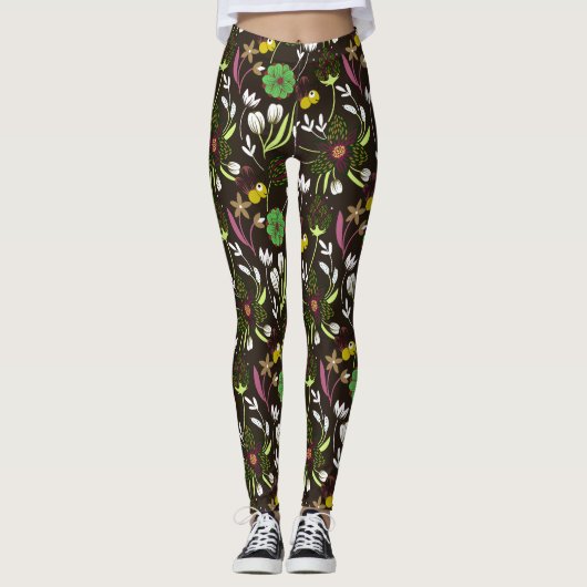 Floral Pattern Leggings (Voorkant)
