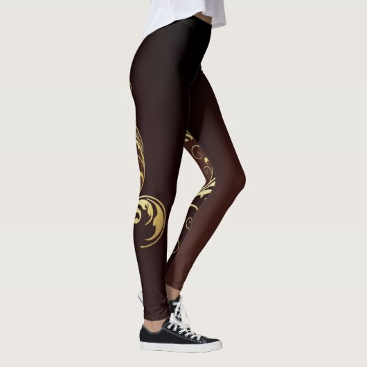Floral Pattern-Leggings Leggings (Rechts)