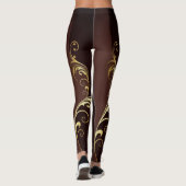 Floral Pattern-Leggings Leggings (Achterkant)