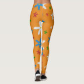 Floral Pattern-Leggings Leggings (Achterkant)