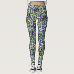 Floral Pattern-Leggings Leggings