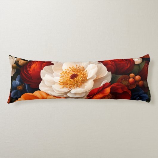 Floral Pattern Lichaamskussen (Voorkant)