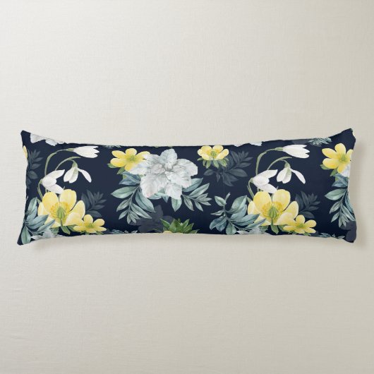 Floral Pattern Lichaamskussen (Voorkant)