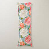 Floral Pattern Lichaamskussen (Voorkant Verticaal)