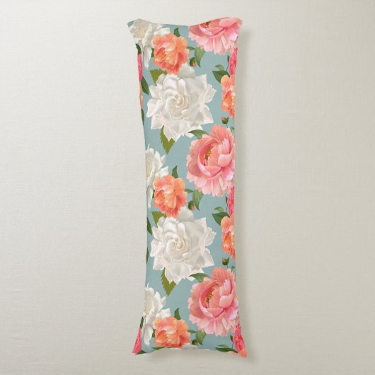 Floral Pattern Lichaamskussen (Voorkant Verticaal)