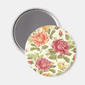 Floral Pattern Magneet (Voorkant / Achterkant)