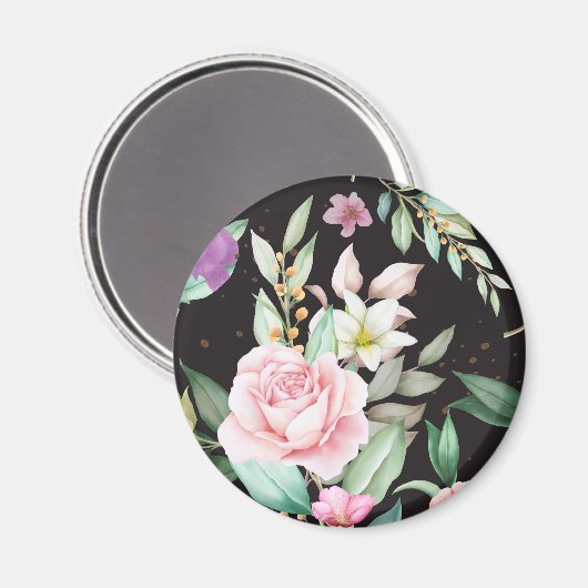 Floral Pattern Magneet (Voorkant / Achterkant)