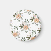 Floral Pattern Magnet Magneet (Voorkant)