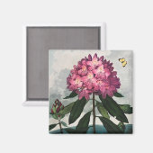 Floral Pattern Magnet Magneet (Voorkant / Achterkant)