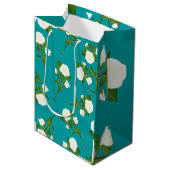  Floral Pattern Medium Cadeauzakje (Voorkant Gekanteld)