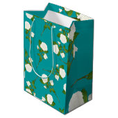  Floral Pattern Medium Cadeauzakje (Achterkant Gekanteld)