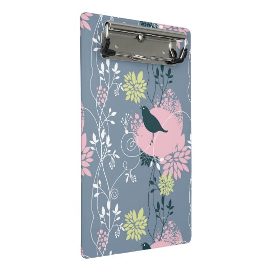 Floral Pattern Mini Klembord (Schuin)